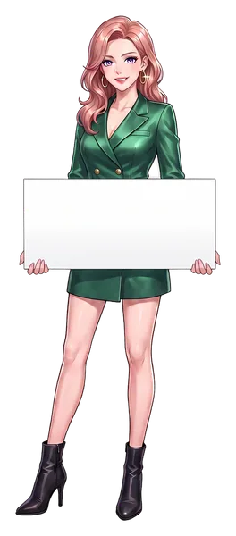 A woman holding a board: 2 km off the Perimeter